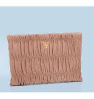 Prada Gaufre Nappa Leather Clutch, Cameo.jpg