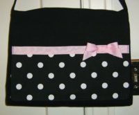 babybugboutique sassy black white polka dot messenger tote.jpg