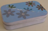 nycole blue flowers altered altoid tin and mini scrapbook.jpg