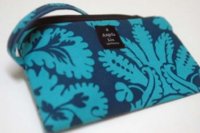 SanFranciscoCrafts wristlet with clip teaL and blue acanthus.jpg