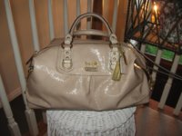 Sabrina Patent Camel  Large12948.JPG