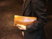 $349 Journal clutch orange with G script 003.jpg