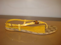 $159 Bamboo bar yellow leather sandal flat.jpg