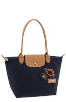 Long Champ Le Pliage Badges Medium Tote in Navy.jpg