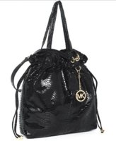 Drawstring Item Tote, Black Python.jpg
