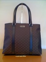 $419 Dk. Brn GG Nylon Med. Tote.jpg