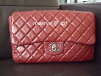 Chanel Red Lamb Skin Jumbo.jpg