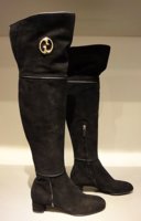 $1,089 Gucci 1973 Black Suede Tall Boot w 1973 Interlocking G Detail 2.jpg