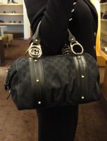 $949 Black GG Canvas Interlocking Boston Bag1.jpg