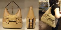 $1319 Medium Beige Nubuck Heritage Horsebit Hobo with Zipper Closure and BrownBeige Webbing.JPG