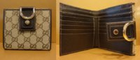 $279 New Abbey French Wallet in Brown GG Canvas, RETAIL $320.JPG