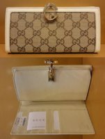 $319 Charlotte Clasp Beige GG Canvas Continental Wallet, RETAIL $450.JPG