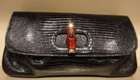 $1109 Lizard Clutch with Red Bamboo Clasp.jpg