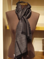 $99 black grey gg scarf (70% wool & 30% silk) 001.jpg