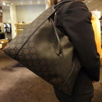 $299 Large Brown Jacquard Hobo With Long Zipper Strap 1.jpg