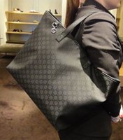 $349 Britt tote in Black Jacquard with silver hardware 1.jpg