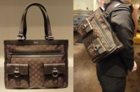 $459 Medium Abbey Pocket Tote with Magnetic Snap Top in Brown Jacquard.jpg