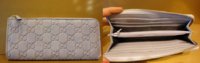 $219 Lavander Guccissima Zip around Contenital Wallet.jpg