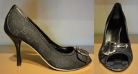 $369 Iconbit Black GG Canvas Peep Toe Pump 3.5 Heel.jpg