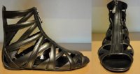 $319 Venus Black Leather Strappy Sandal Flat With Zip Front.jpg