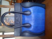 Celine luggage cobalt pythin #3.JPG