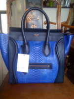 Celine luggage cobalt python #1.jpg