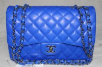 Chanel Jumbo Lamb Cobalt Blue Classic Flap 10C A28600Y01480 Style 94058.jpg