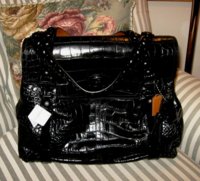 Hamptons Croc Embossed Carryall 15394.JPG