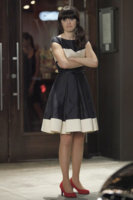 navy-cream-pleated-dress-new-girl-red-shoes-386x580.jpg