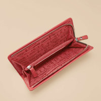 Fossil Maddox Zip Clutch Dusty Rose Open.jpg