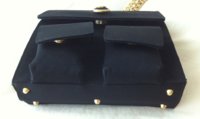Versace medusa black gold chain clutch bag-bottom.jpg