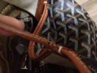GOYARD ST. LOUIS MELTED STRAPS, CRACKS, HOLES, Repair Prices & Thoughts:  Neverfull?