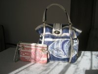 CoralShellWristletAndBlueFishToteCoach002.jpg