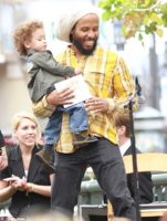 Ziggy Marley1 with son Abraham promoting his book, promoting his new children's book I Love You .jpg