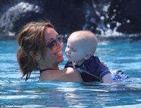 Giuliana Rancic with son, Edward Duke, in Hawaii Credit dailymail.jpg