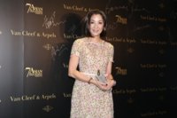 Michelle Yeoh Jimmy Choo2 sandals clutch at the 7th Asian Film Awards Cocktail Party Credit rcfa.jpg