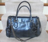 Sierra embossed exotic denim carryall_17551.JPG