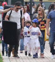 LeAnn Rimes and Eddie Cibrian at his sons, Jake (5) and Mason (9) baseball game in Los Angeles, .jpg