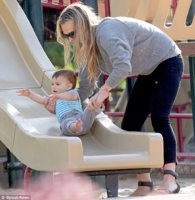 Molly Sims and her nine-months old son Brooks at a local park in Los Angeles.jpg