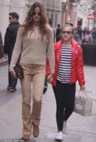 Kelly Bensimon with her daughter Sea Louise on Saturday in New York's SoHo neighborhood.jpg