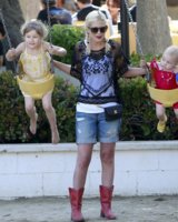 Tori Spelling at the park with her kids Finn and Stella in Malibu, California on April 21 Credit.jpg