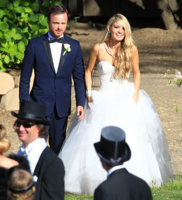 Aaron Paul and Lauren Parsekian Memorial Day weekend wedding on Sunday, May 26 in Malibu, Calif,.jpg
