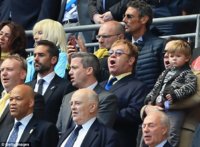 Sir Elton John and David Furnish took their son Zachary to his first ever football match on Mond.jpg