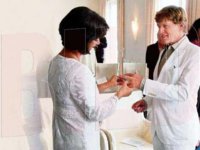 Robert Redford married Sibylle Szaggars in 2009 at Louis C. Jacob Hotel in Hamburg, Germany atte.jpg