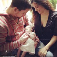 Channing Tatum posted this picture with his wife Jenna Dewan and their newborn daughter Everly o.jpg
