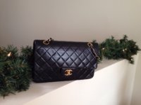 Classic Style Genuine Leather Flap Bag Quilted Elegant Large -  Norway