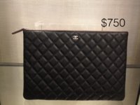 CHANEL Caviar Quilted Business Affinity Camera Case Black 264798