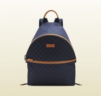 $689 Medium Navy Nylon Guccissima Backpack 190278_KBT8N_4091.jpg