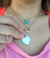 tiffany medium heart pendant size