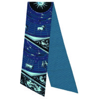 Astrology polka dots, Grand Manège fleuri and Tout en carré Chevron maxi-twilly cut blue.jpg